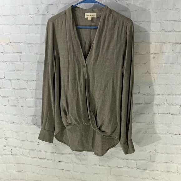 Cloth & Stone Faux Wrap Top - Picture 1 of 6
